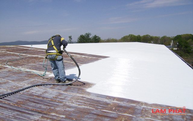 thi công sơn chống nóng mái tôn b