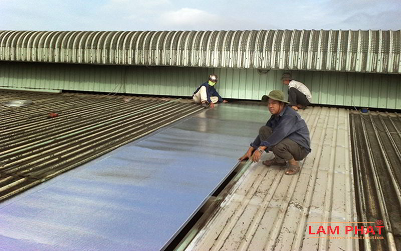 thi công cách nhiệt bằng túi khí