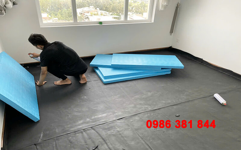 cách sử dụng cao su non cho sàn nhà